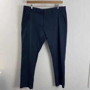 English Laundry Men's Dress Pants Size 40X32 Navy Flat Front